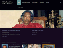 Tablet Screenshot of anuradhaseneviratna.com